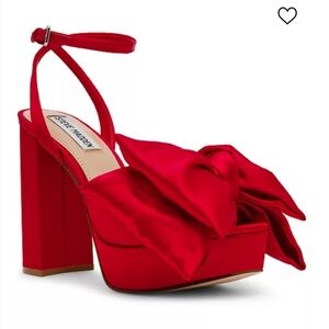Steve Madden Red Platform Heels